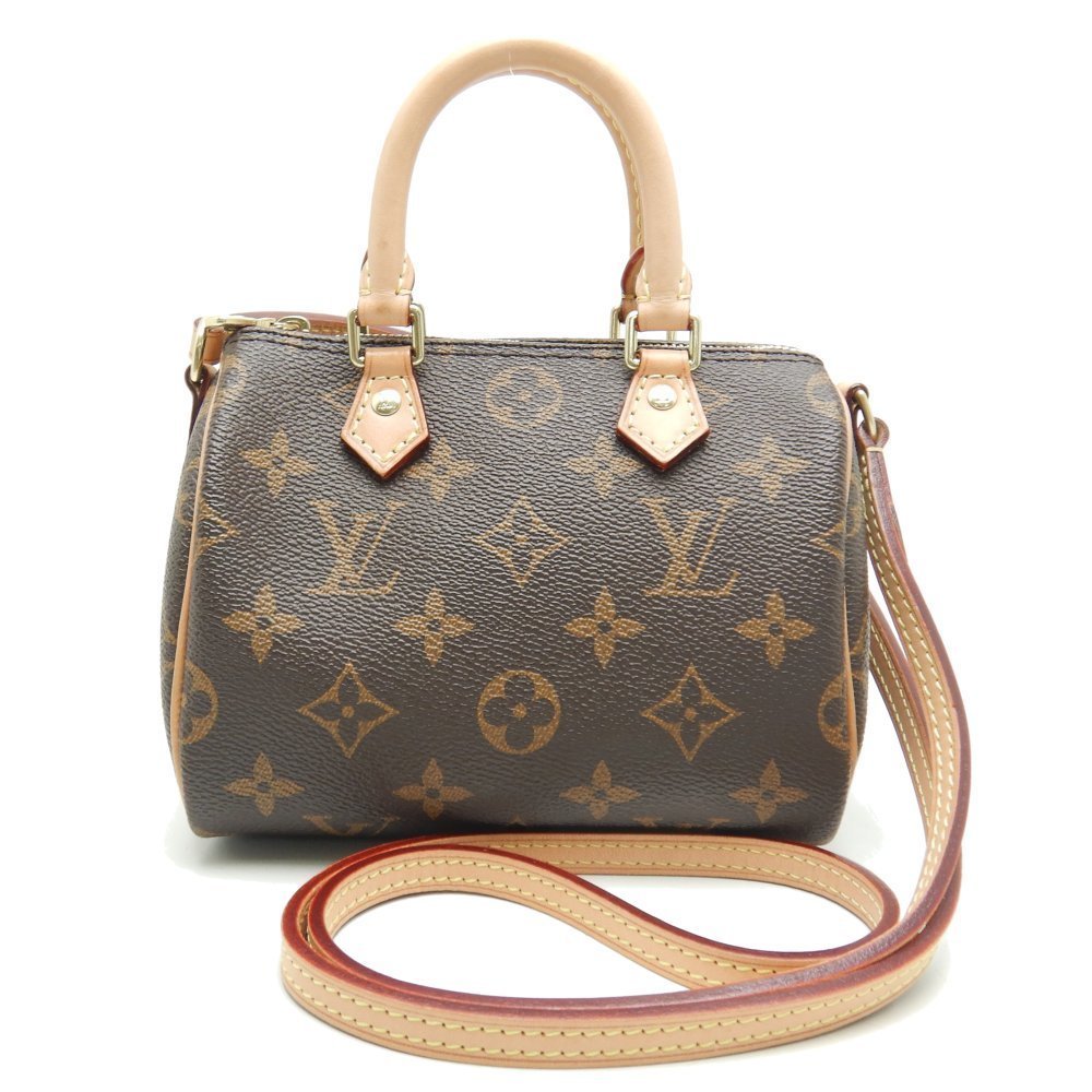 Louis Vuitton Monogram Nano Speedy Brown Mini Bag - Picture 1 of 7